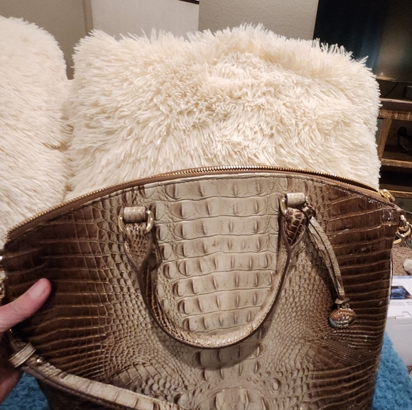 COPY - Brahaum Snake Skin tote w strap ....wallet sold separate. Used 1 day - Picture 2 of 8